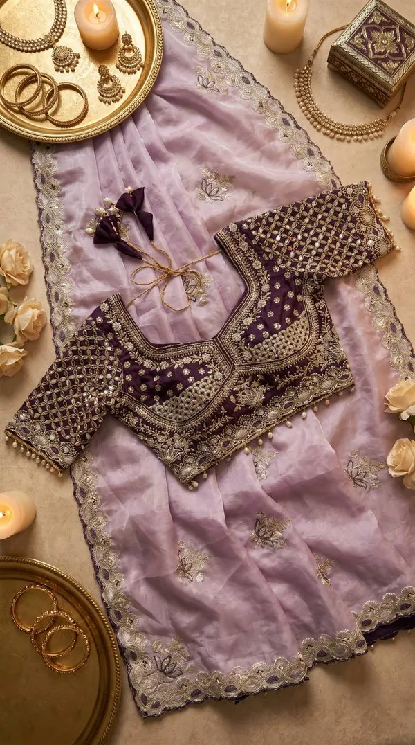 Lavender_Satin_Silk_Embroidered_Saree_For_Women