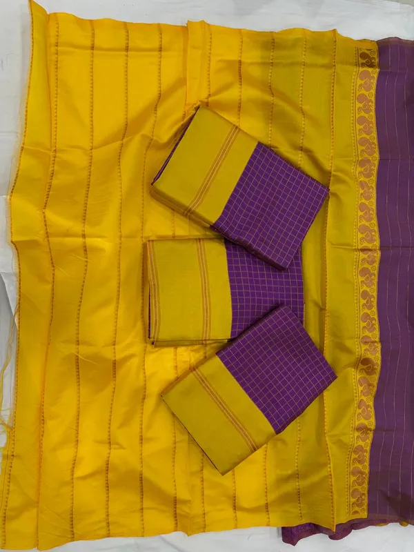 Yellow_Lichi_Silk_Woven_Saree_For_Women