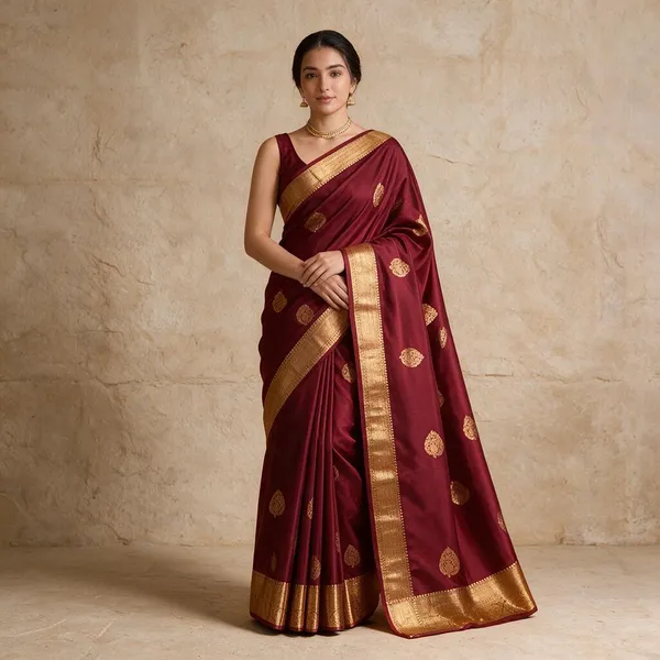 Maroon_Banarasi_Soft_Silk_Gold_Zari_Woven_Saree_For_Women