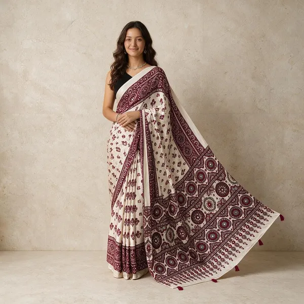 Cream_Satin_Silk_Printed_Saree_For_Women
