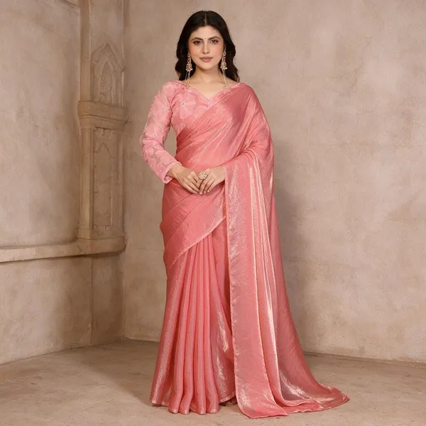 Pink_Bomkai_Silk_Floral_Embellished_Saree_For_Women