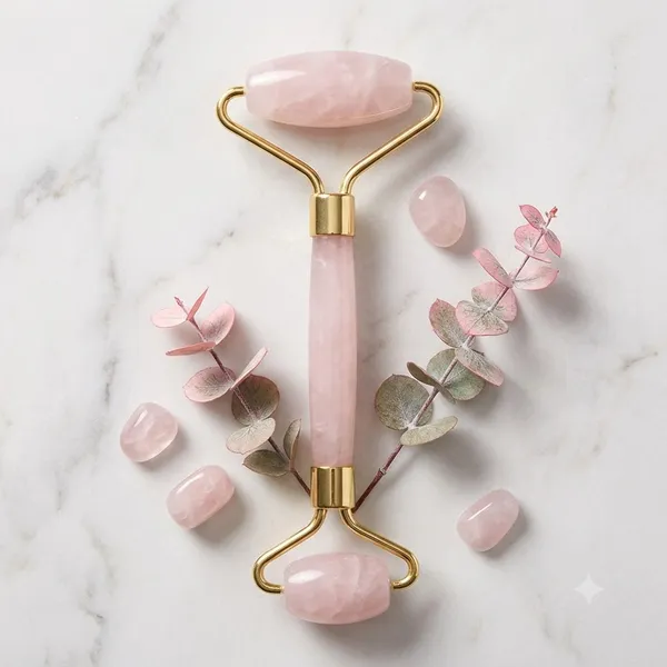Pink__Rose_Quartz_Stone__Face_Roller_Cooling__And__Refreshing_The_Skin