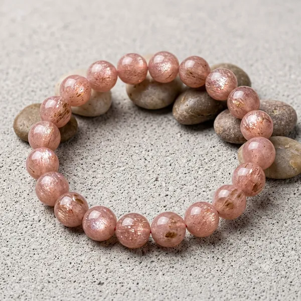 Light_Pink_Natural_Sunstone__Bracelet_Positive_Mindset