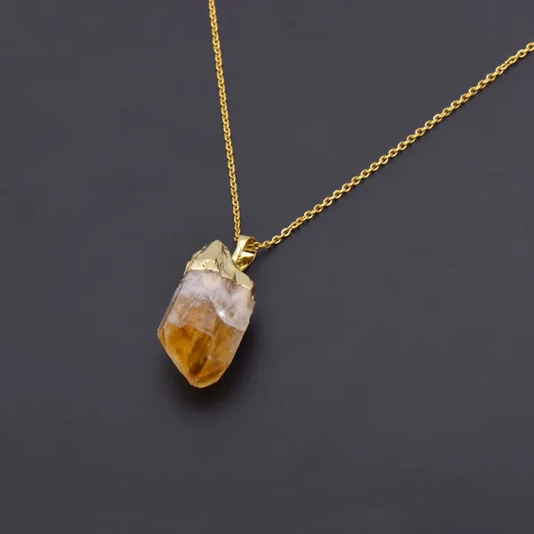 Citrine_Raw_Pendant