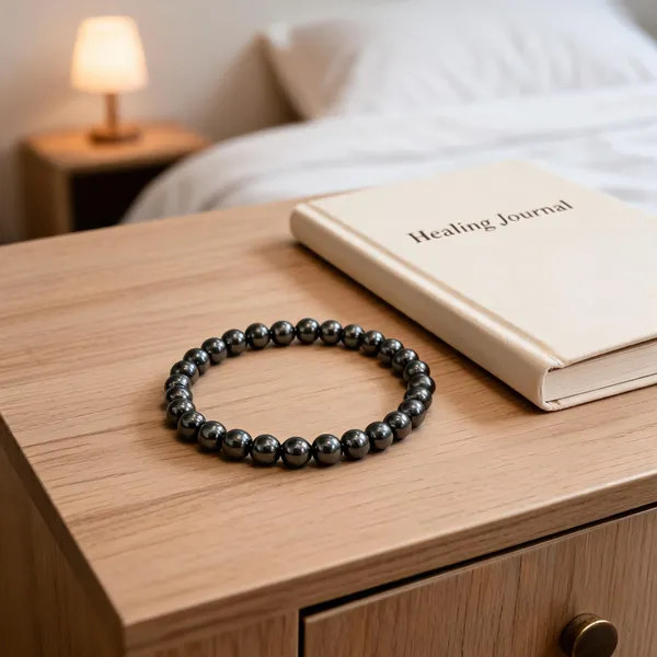 Metallic_Grey__Natural_Hematite_Bracelet_Relaxation