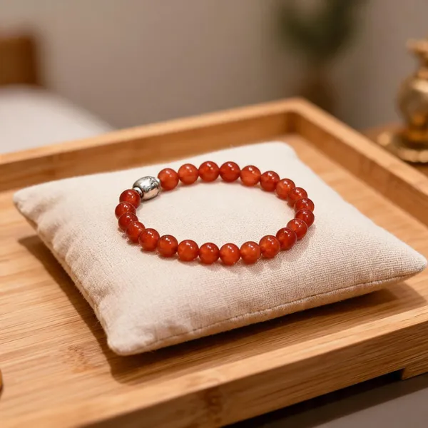 Orange__Natural_Carnelian__Bracelet_Meditation