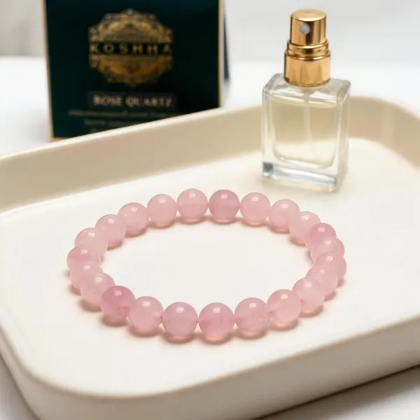 Pink__Natural_Rose_Quartz___Bracelet_Self_Care