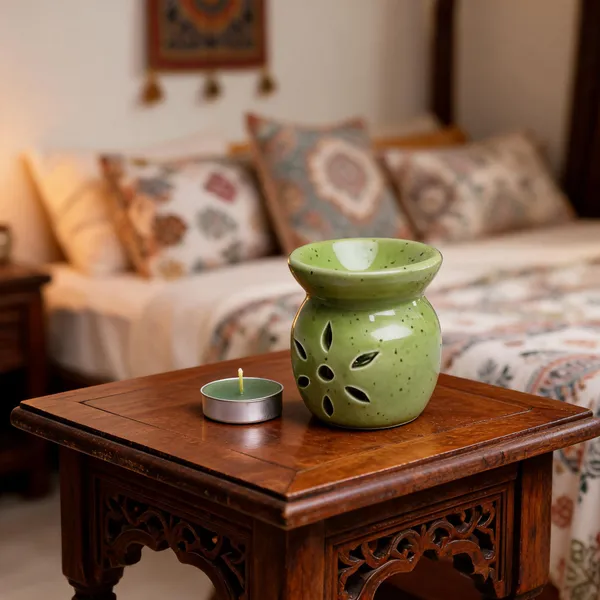 Green_Ceramic_Diffuser_With_30_Ml_Capacity__Tea_Light_Aroma_Diffuser_Essential_Oils