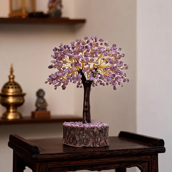 Multicolor_Amethyst_Stone_Petals__And__Metal_Wire_Crystal_Tree_Home_Decor