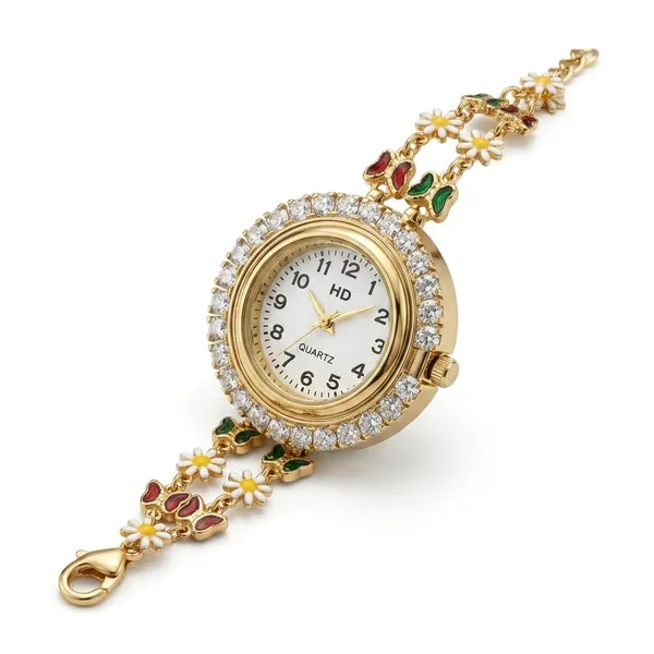 Gold_Tone_Floral_Bracelet_Analog_Watch_for_Women