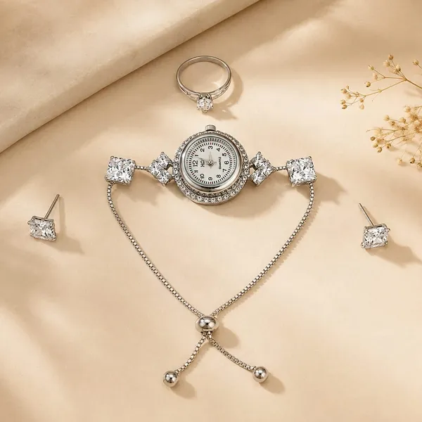 Silver-Tone_Crystal_Watch_Bracelet_Jewellery_Set_for_Women