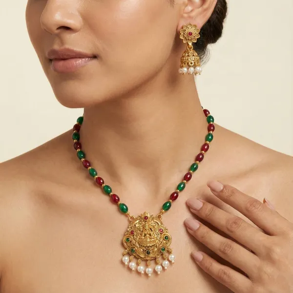 Gold_Tone_Temple_Jewellery_Necklace_Set_for_Women