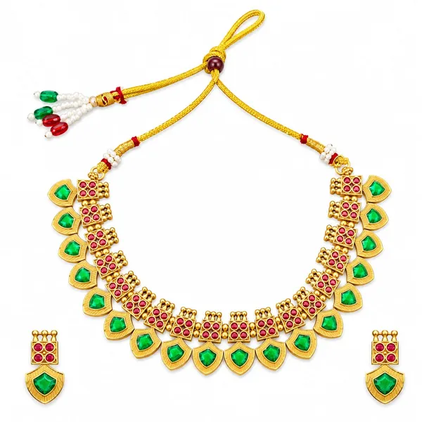 Gold_Tone_Embellished_Necklace_Set_for_Women