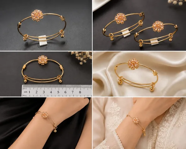 Gold_Tone_Floral_Charm_Bangles_for_Women