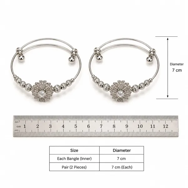Silver-Tone_Floral_Bangles_for_Women