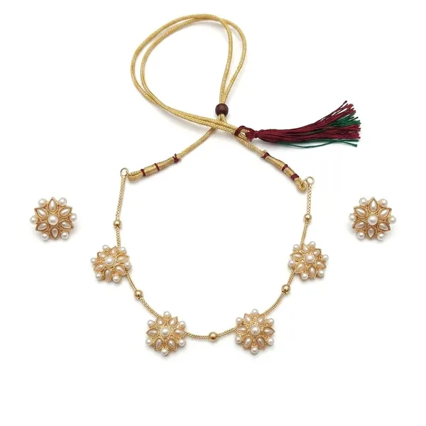 Gold_Tone_Pearl_Floral_Necklace_Set_for_Women