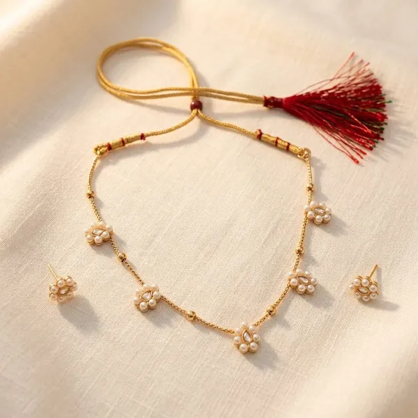 Gold-Toned_Pearl_Floral_Necklace_Set_for_Women