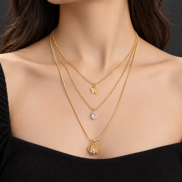 Gold_Tone_Layered_Pendant_Necklace_for_Women
