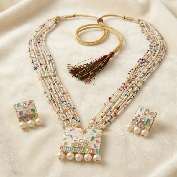 Multicolour_Beaded_Necklace_Set_for_Women