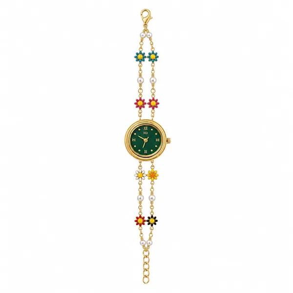 Gold_Tone_Floral_Bracelet_Watch_for_Women
