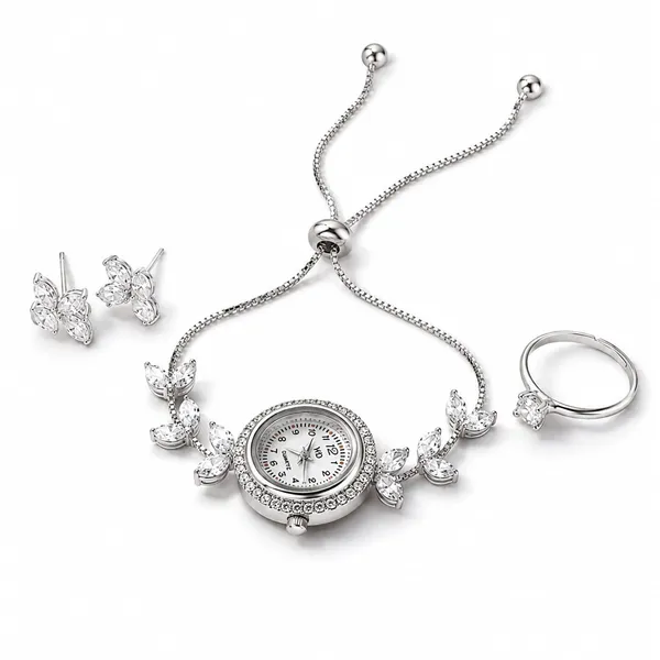 Silver_Floral_Crystal_Watch_Jewellery_Set_for_Women