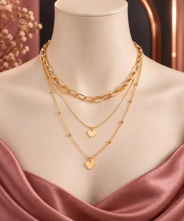 Gold_Tone_Layered_Heart_Pendant_Necklace_Set_for_Women