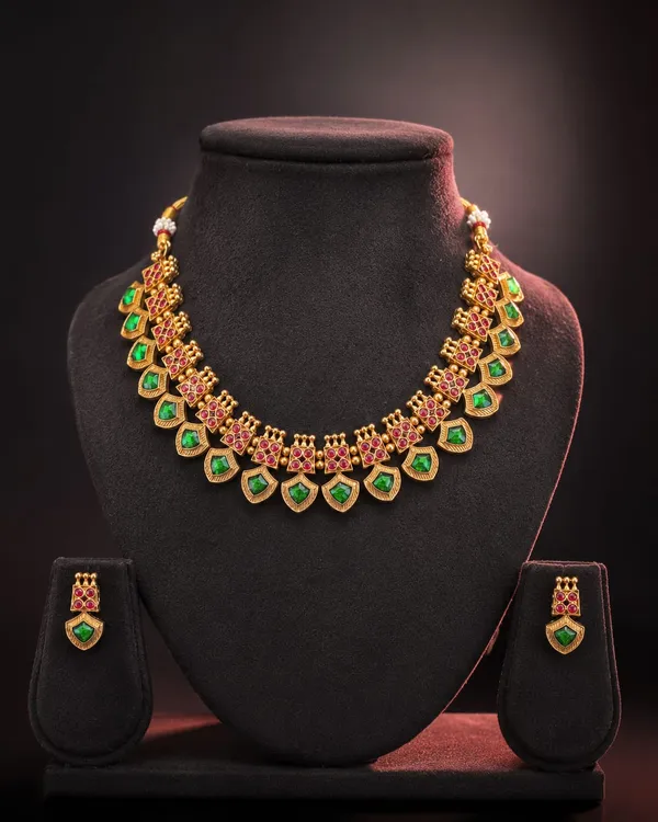 Gold_Tone_Embellished_Necklace_Set_for_Women