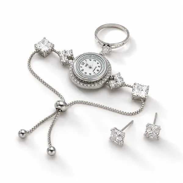 Silver-Tone_Crystal_Watch_Bracelet_Jewellery_Set_for_Women