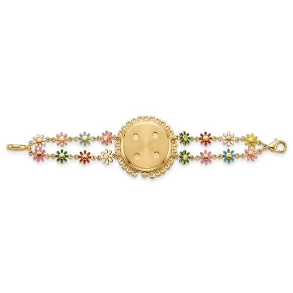 Gold_Tone_Floral_Bracelet_Watch_For_Women
