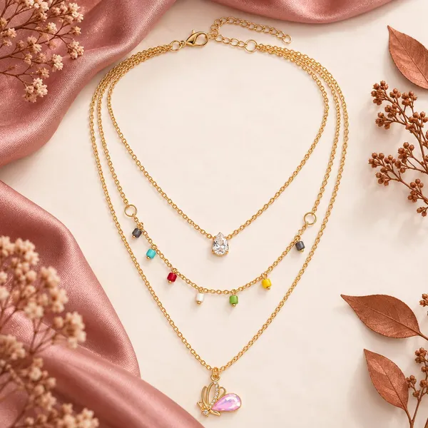 Gold_Tone_Layered_Butterfly_Necklace_for_Women