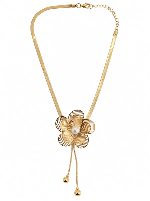 Gold-Tone_Floral_Pearl_Pendant_Necklace_for_Women