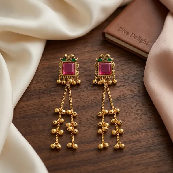 Gold-Tone_Stone-Studded_Long_Drop_Earrings_for_Women