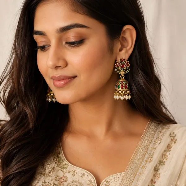 Multicolour_Gold_Tone_Meenakari_Jhumka_Earrings_for_Women