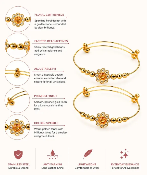 Gold_Stainless_Steel_Floral_Bangle_Set_for_Women