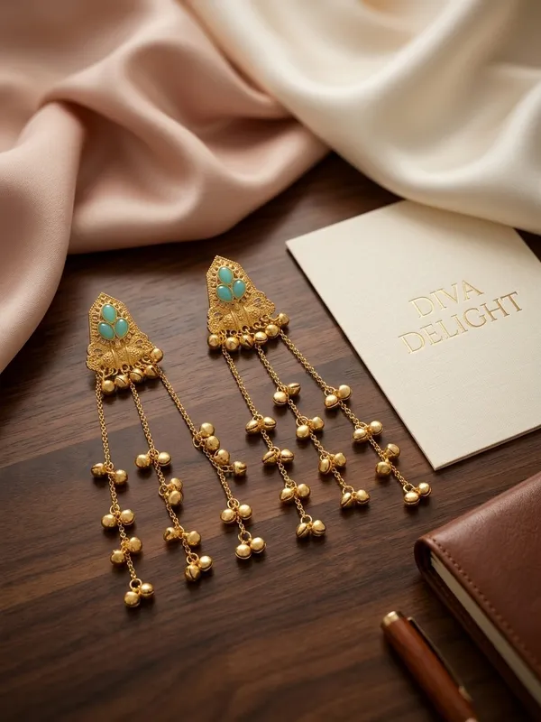 Gold_Tone_Green_Stone_Long_Drop_Earrings_for_Women