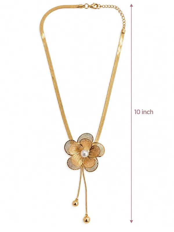 Gold-Tone_Floral_Pearl_Pendant_Necklace_for_Women