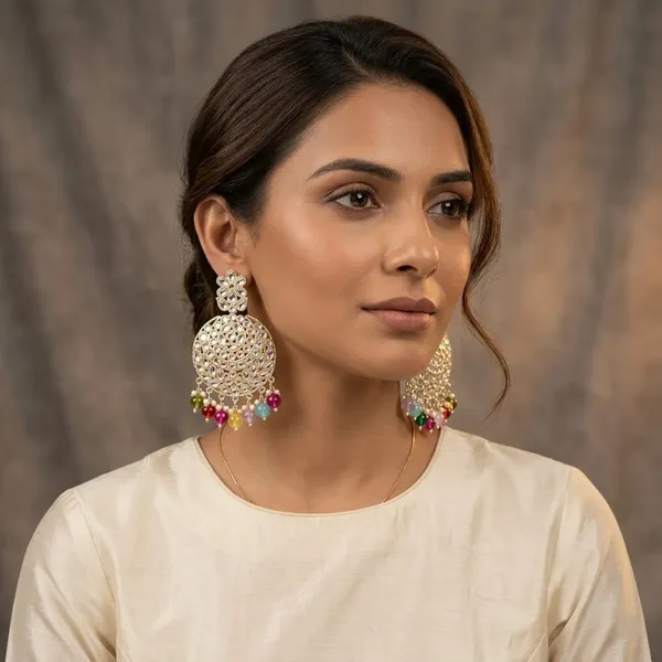 Gold_Tone_Multicolour_Chandelier_Earrings_for_Women