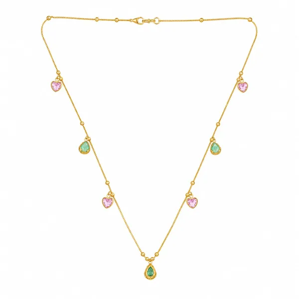 Gold_Tone_Multicolour_Pendant_Necklace_for_Women