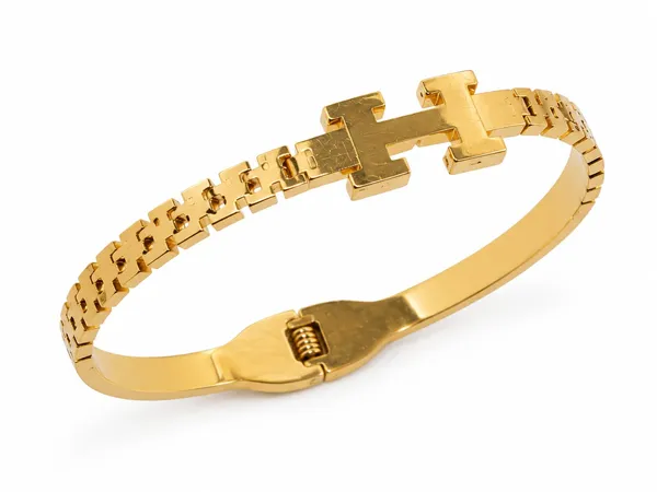 Gold_Tone_H_Design_Bracelet