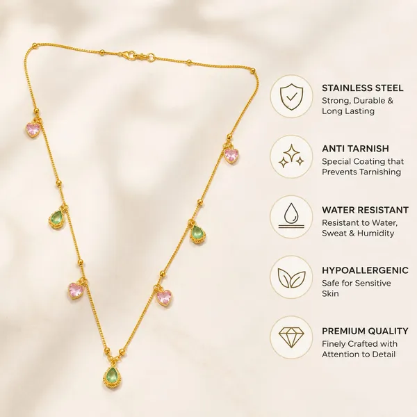 Gold_Tone_Multicolour_Pendant_Necklace_for_Women