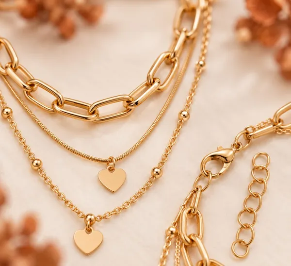 Gold_Tone_Layered_Heart_Pendant_Necklace_Set_for_Women