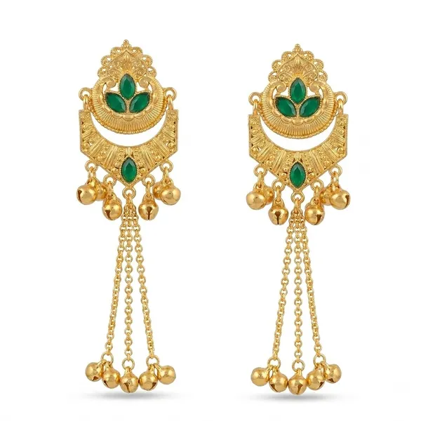 Gold-Tone_Traditional_Drop_Earrings_for_Women