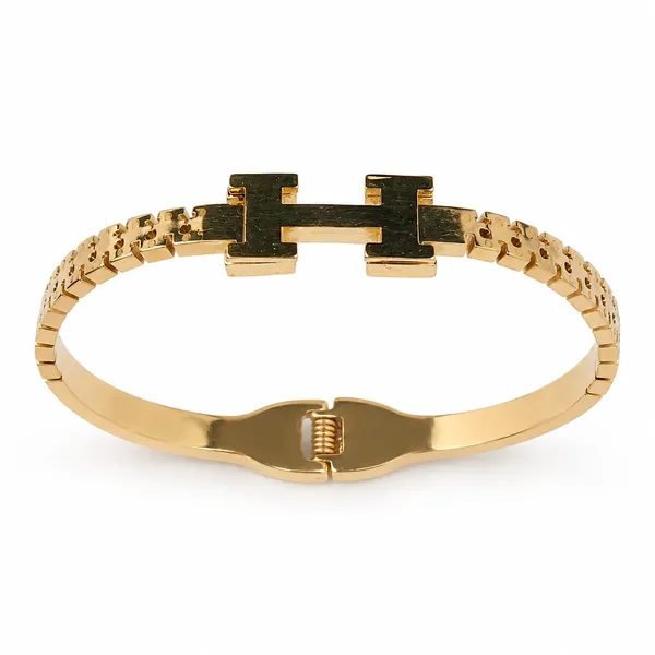 Gold_Tone_H_Design_Bracelet