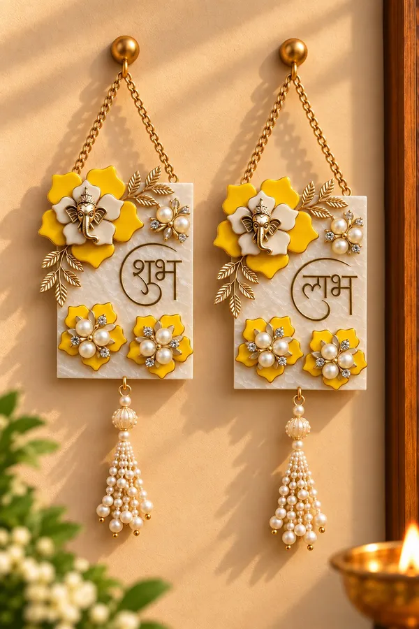 Gold_Tone_Floral_Pearl_Tassel_Earrings_For_Women