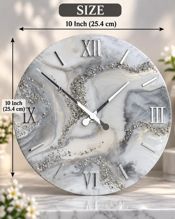 Luxury_Geode_Marble_Resin_Wall_Clock_with_Silver_Numbers_|_Premium_Handmade_Decorative_Clock