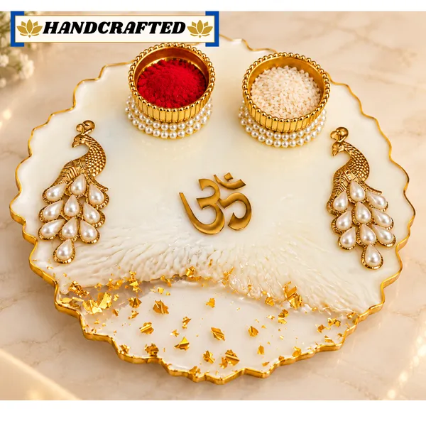 Handcrafted_Festive_Peacock_Pooja_Thali_Set