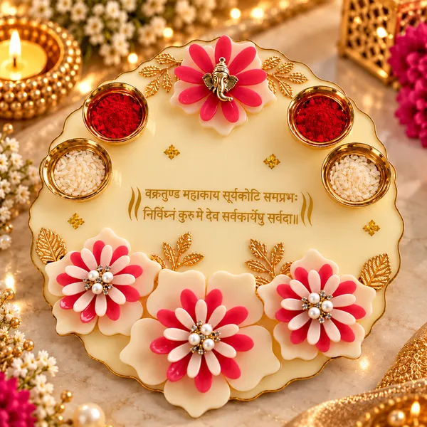 Handcrafted_Resin_Floral_Pooja_Thali_with_Ganesha_Design_&_4_Diya_Holders_–_Premium_Decorative_Thali_for_Pooja,_Diwali_&_Festive_Gifting
