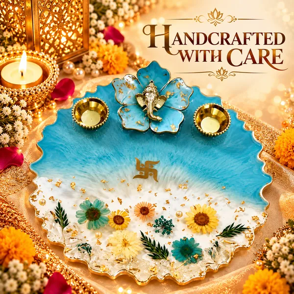 Handcrafted_Resin_Pooja_Thali_with_Ganesha_&_Dried_Floral_Design_–_Premium_Blue_Decorative_Thali_with_2_Diya_Holders_for_Pooja,_Diwali_&_Festive_Gifting