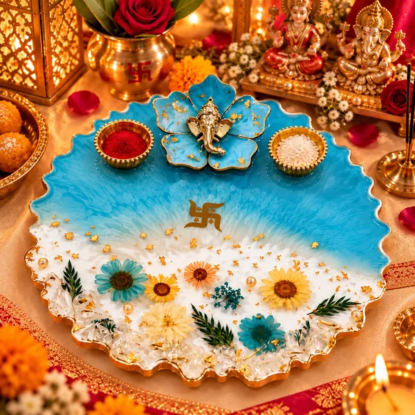 Handcrafted_Resin_Pooja_Thali_with_Ganesha_&_Dried_Floral_Design_–_Premium_Blue_Decorative_Thali_with_2_Diya_Holders_for_Pooja,_Diwali_&_Festive_Gifting