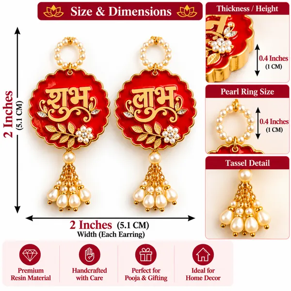 Handcrafted_Shubh_Labh_Wall_Hanging_Toran_Set_of_2_with_Pearl_&_Golden_Tassel_Design_–_Traditional_Festive_Door_Décor_for_Diwali,_Pooja_&_Home_Decoration